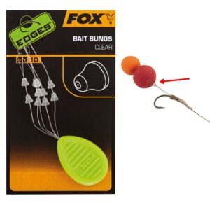 FOX BAIT BUNGS CLEAR topes para fijar el cebo en el hair