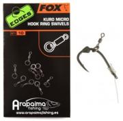 FOX Kuro Micro Hook Ring Swivels small