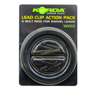 KORDA LEAD CLIP ACTION PACK WEED 5 sets