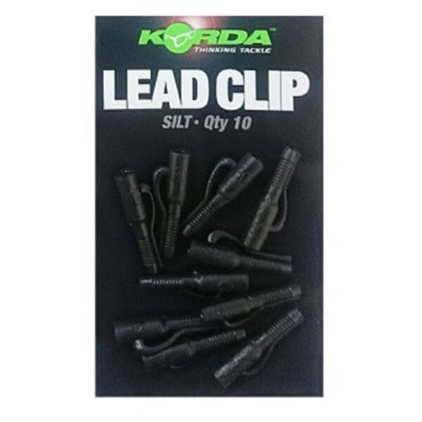 KORDA LEAD CLIP SILT 10 unid