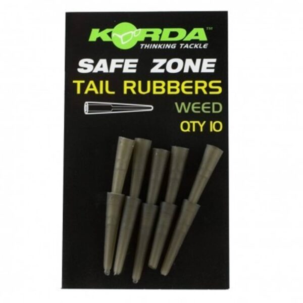 KORDA SAFE ZONE RUBBERS color Weedy Green 10 unid