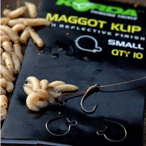 KORDA MAGGOT CLIPS SMALL 10 unid - Imagen 2