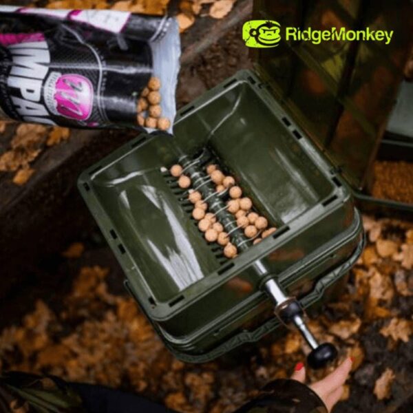 RIDGEMONKEY ADVANCED BOILIE CRUSHER HEAD FULL SYSTEM con CUBO de 17 L