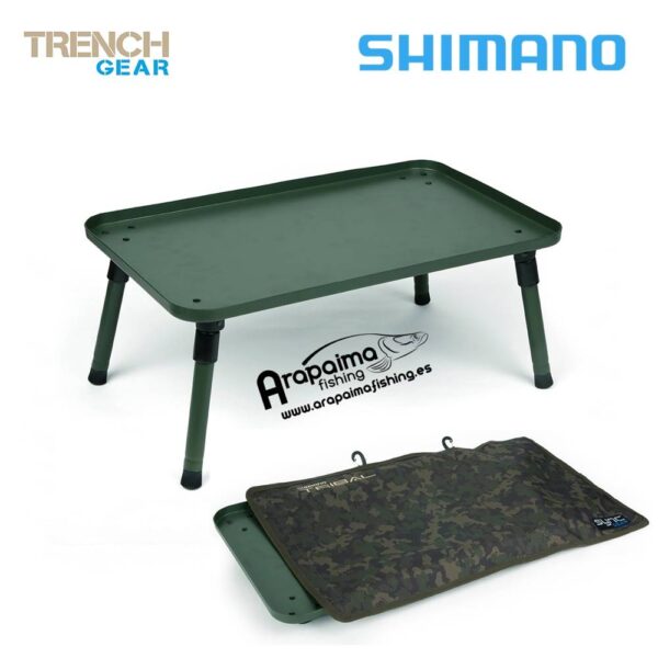 SHIMANO TRIBAL BIVVY TABLE mesa pequeña con funda