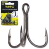 black cat curved point treble hook