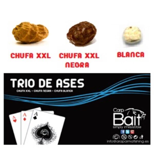 CARP BAIT CHUFAS TRIO DE ASES en DIP TODOS LOS SABORES - Imagen 3