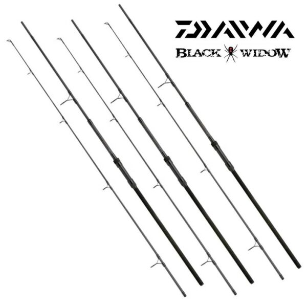 OFERTA PACK: 3 Cañas DAIWA BLACK WIDOW  TELE 10' (3 m) 3,5 Lb MANGO SEMI TELESCOPICO