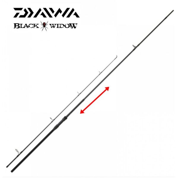 Caña DAIWA BLACK WIDOW  TELE 10' (3 m) 3 Lb MANGO SEMI TELESCOPICO - Imagen 3