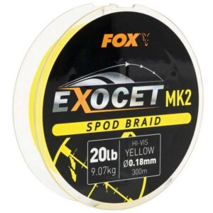 FOX EXOCET MK2 SPOD BRAID 0.18mm 300m Yellow