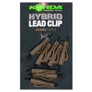 KORDA HYBRID LEAD CLIP GRAVEL 8 unid