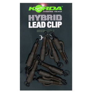 KORDA HYBRID LEAD CLIP WEED 8 unid