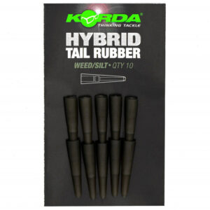 KORDA HYBRID TAIL RUBBER WEED SLIT 10 unid