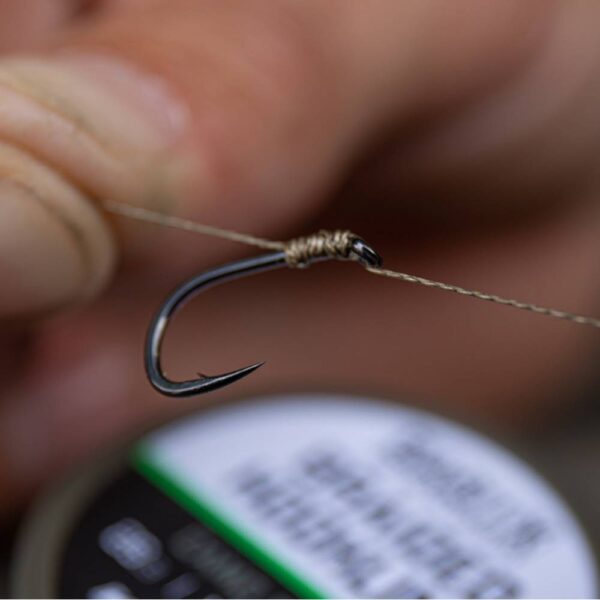 KORDA BASIX BRAIDED HOOKLINK 25lb CAMO GREEN 10 m - Imagen 2