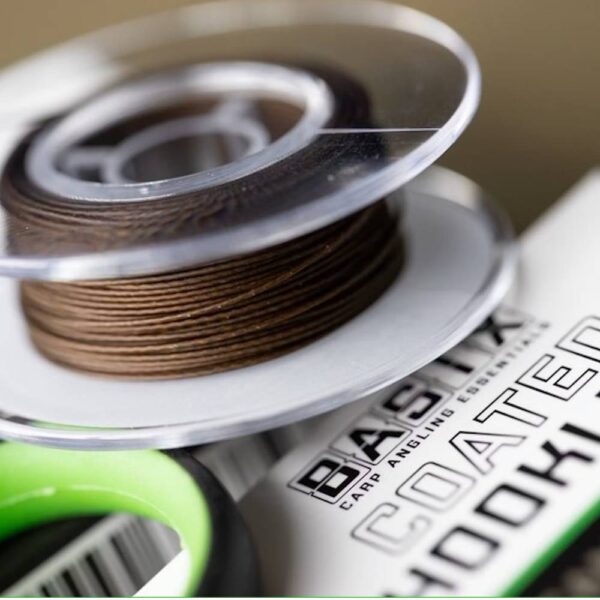 KORDA BASIX COATED HOOKLINK 25lb CAMO GREEN - Imagen 2