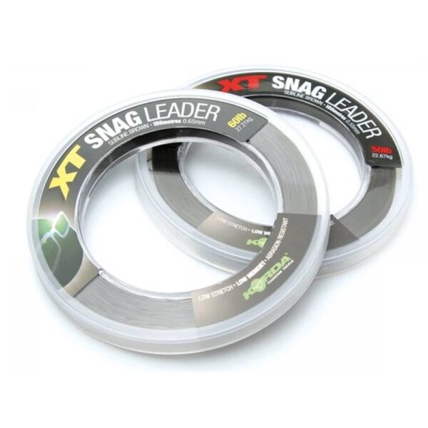 KORDA XT SNAG LEADER SUBLINE BROWN 0,65 mm 100 m 60 Lb 27,21 kg