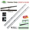 OFERTA PACK! 2 Cañas LINEAEFFE PRO TS CAMOU CARP 12 pies 3,5 lb anilla 50 mm