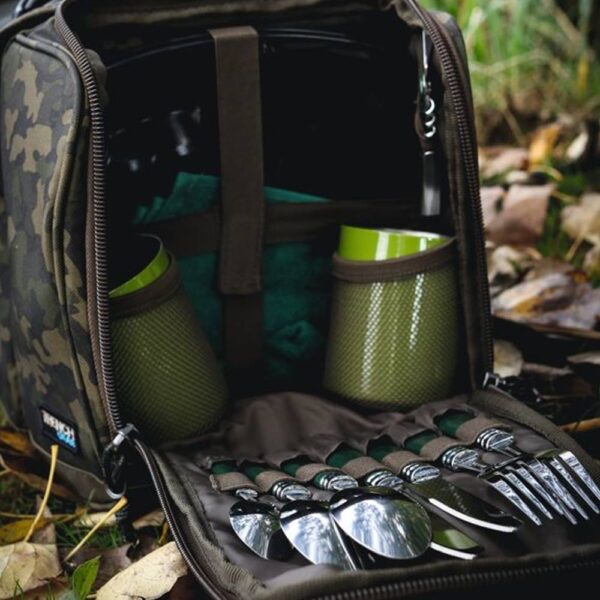 SHIMANO TRENCH DELUXE FOOD BAG completo con cubiertos - Imagen 2