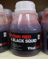 vitalbaits robin red black squid small
