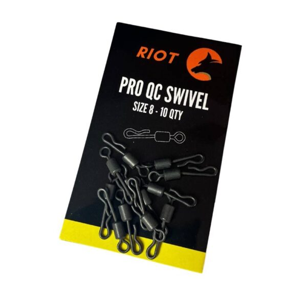 riot carp tackle pro qc swivel size 8