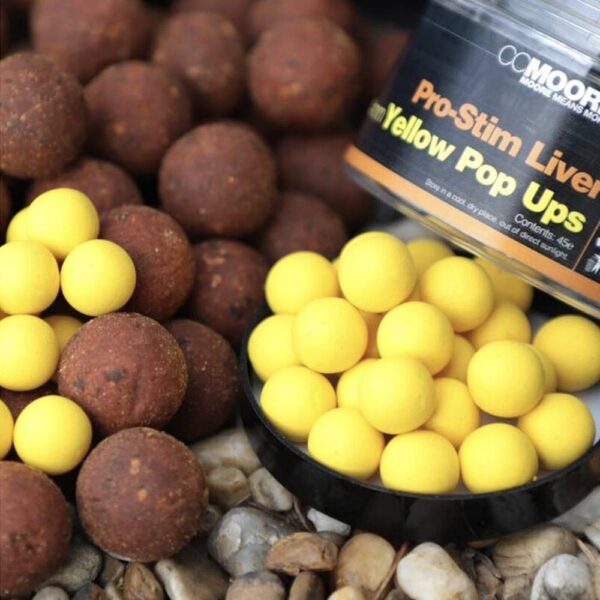 cc moore pro stim liver yellow pop ups 14mm