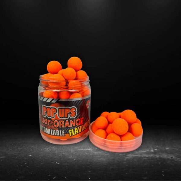 pro elite baits custom pop ups orange