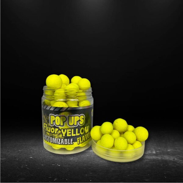 pro elite baits custom pop ups yellow