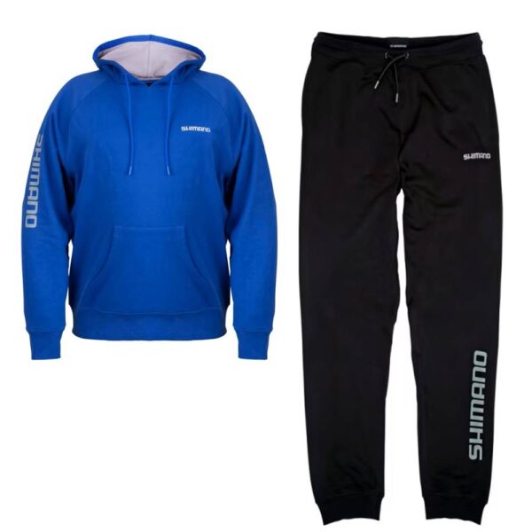 Sudadera Shimano Wear Pull Over Hoodie blue and jooger