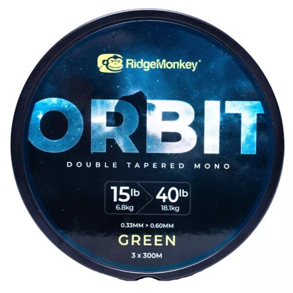 RidgeMonkey Orbit Mono Cónico Doble 0.33-0.60mm 18,1kg (3 Lineas x 300m Para 3 Carretes)