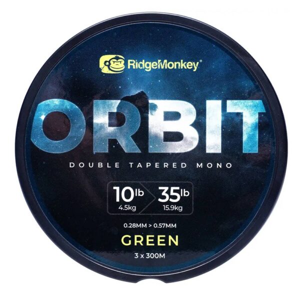 RidgeMonkey Orbit Mono Cónico Doble 0.30-0.57mm 15,9kg (3 Lineas x 300m Para 3 Carretes)