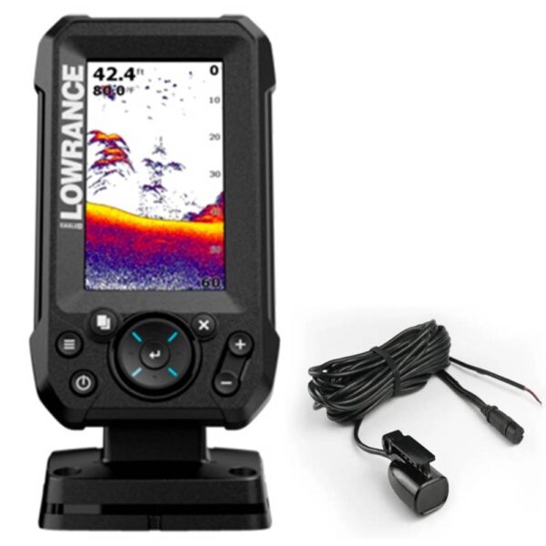 OFERTA PACK: LOWRANCE EAGLE 4x con transductor Bullet Skimmer® Row + Bateria + Cargador+ Soporte barca (elegir opciones) - Imagen 3