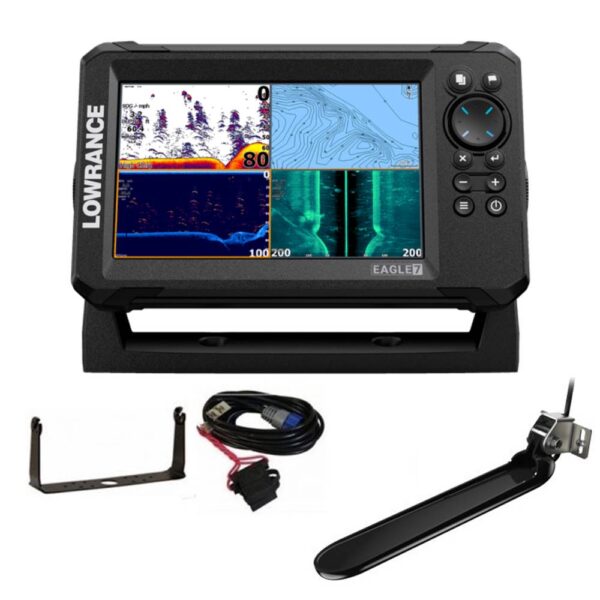 Lowrance EAGLE 7 con transductor TripleShot HD