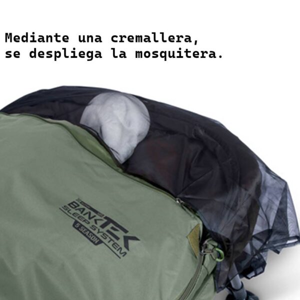 Sonik Bank-Tek 5 Season Sleep System WIDE 8 legs Cama con Saco - Imagen 3