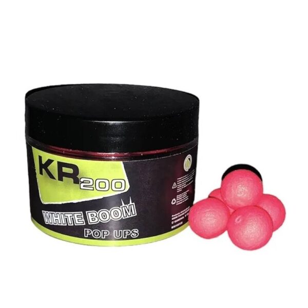 KROM QUALITY POP UPS WHITE BOOM PINK 15mm