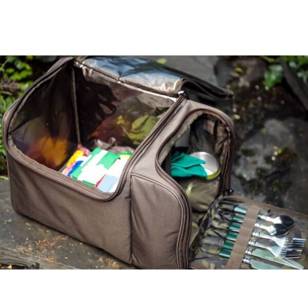 SHIMANO TACTICAL COMPACT FOOD BAG CON CUBIERTOS - Imagen 2