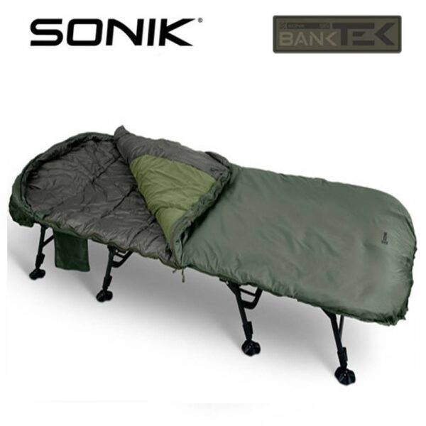 Sonik Bank-Tek 5 Season Sleep System WIDE 8 legs Cama con Saco