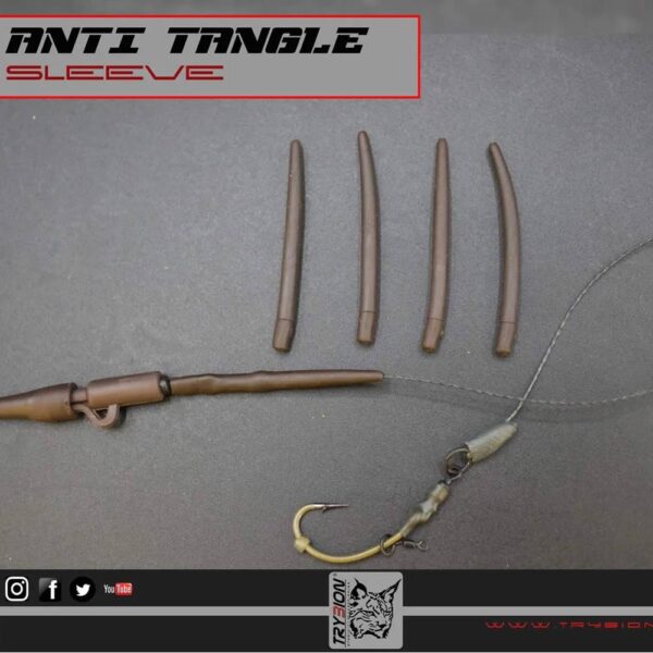 TRYBION TACKLE ANTI TANGLE SLEEVE LARGE MARRON 50 mm