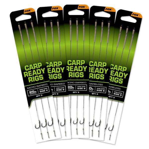 Fox Carp Ready Rigs x3 Anzuelos montados nº 4 - Imagen 3