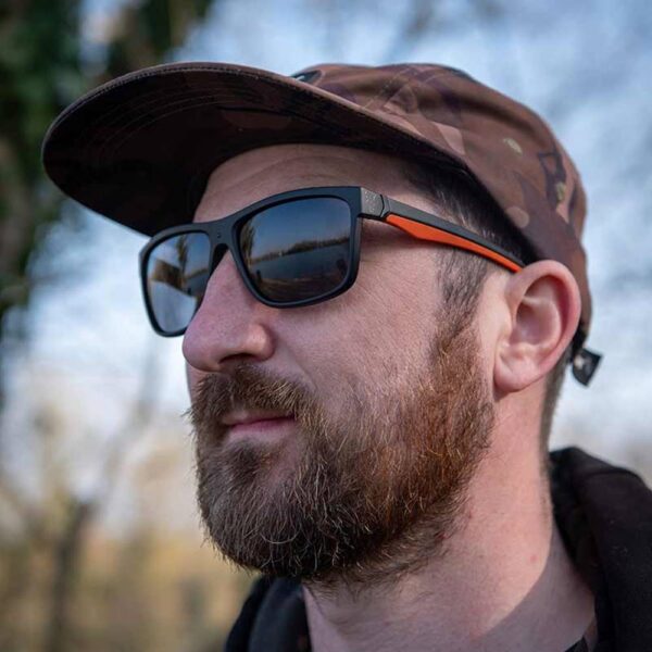 GAFAS POLARIZADAS Fox Collection Black & Orange Shades – Grey Lens - Imagen 2
