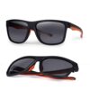 csn054 fox collection sunglasses black and orange grey lens