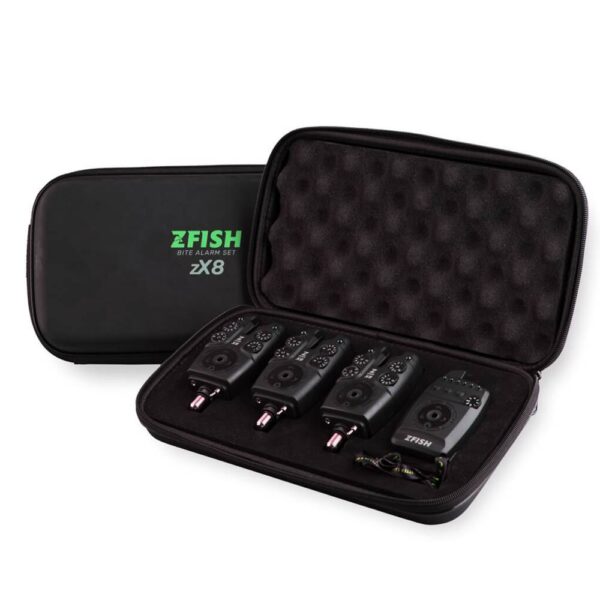 ZFISH ZX8 PRO BITE ALARM SET 3+1 Maletin 3 alarmas + receptor - Imagen 2