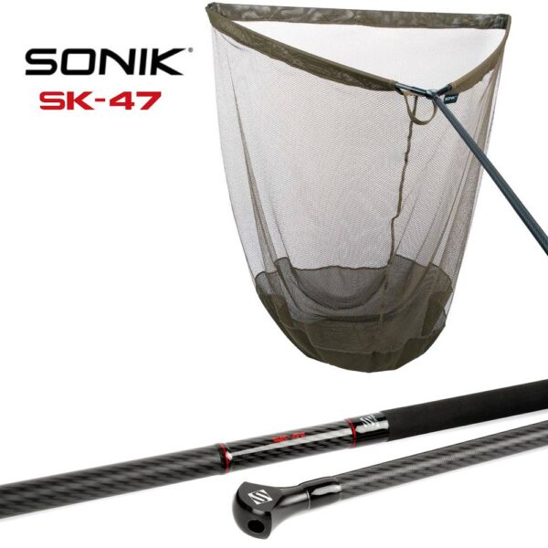 SONIK SK-47 LANDING NET 42" 2PC Sacadera completa